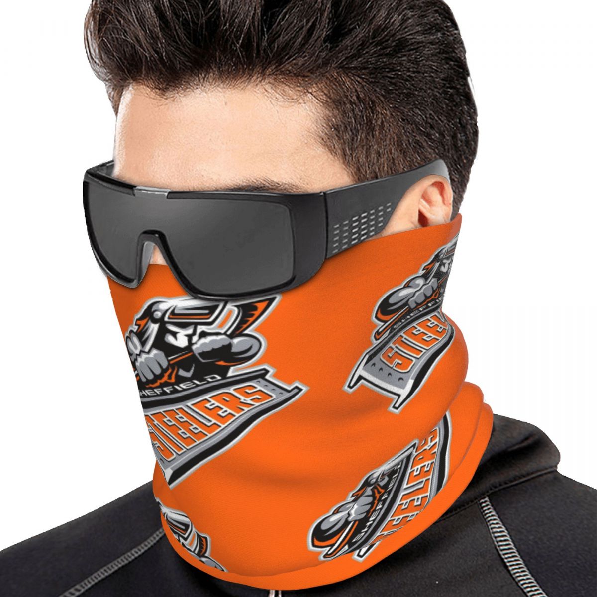 Cycling Face Mask - シェフィールド・スティラーズ バンダナ ネックカバー プリント ラップマスク スカーフ