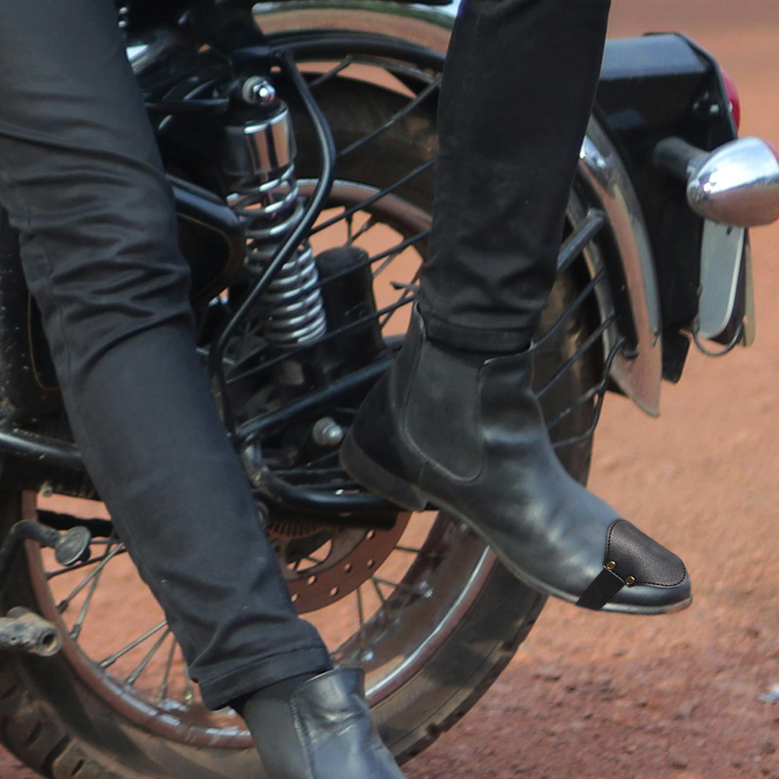 Cycling Gear Padding - バイク用シフトカバー、軽量PU製、保護用、滑り止め付き、バイクシューズ用、サイクリング用シフトシューズ