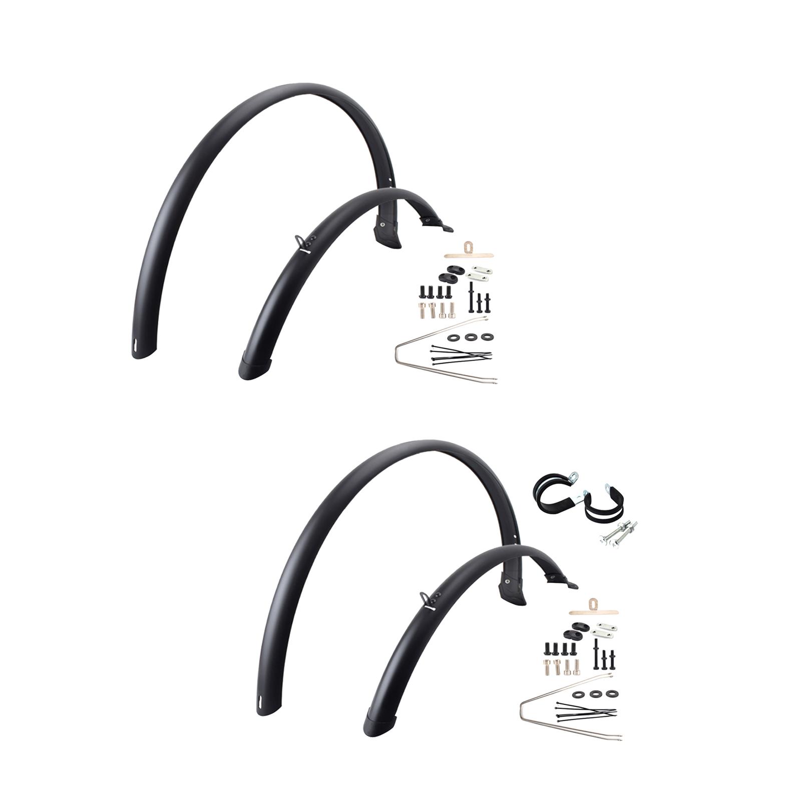 Bike Fender Set - 2x ロードバイクフェンダーサイクリングアクセサリー交換用マウンテンバイクマッドガード 700C 屋外水雨マウンテンロードバイク用