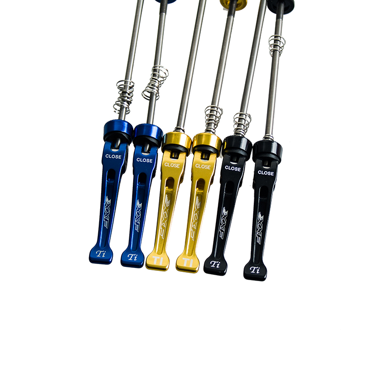 チタンバイク用クイックリリースシャフト串,フロントおよびリア - Quick Release Skewer のレビューと価格