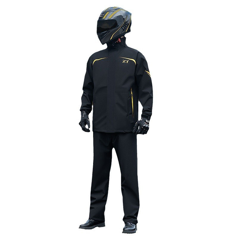 オートバイのレインコートと男性用パンツセット,防水レインギア - Cycling Gear In Rain のレビューと価格