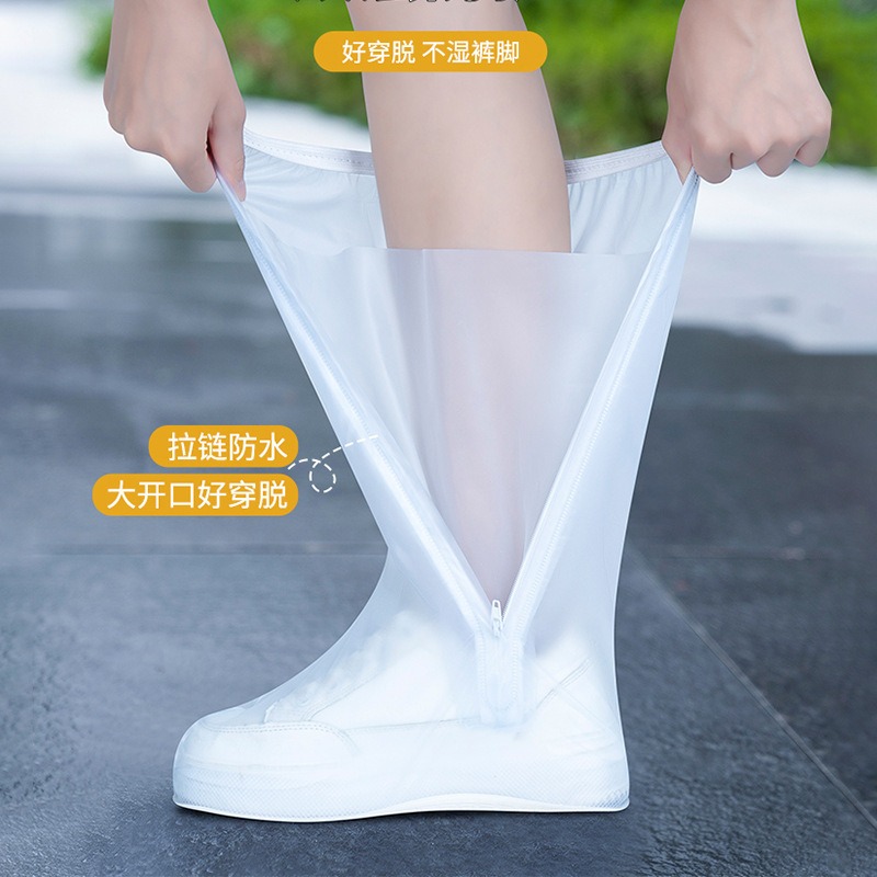 PVCレインブーツカバー ハイカット 滑り止め 防水 シュー - Cycling Gear In Rain のレビューと価格
