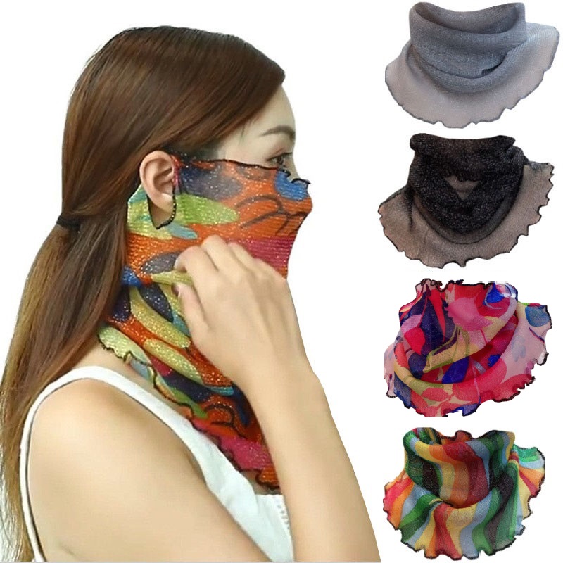 日焼け止めマスク,女性用,日焼け止め,Vネック,スカーフ,ヒ - Cycling Face Mask のレビューと価格