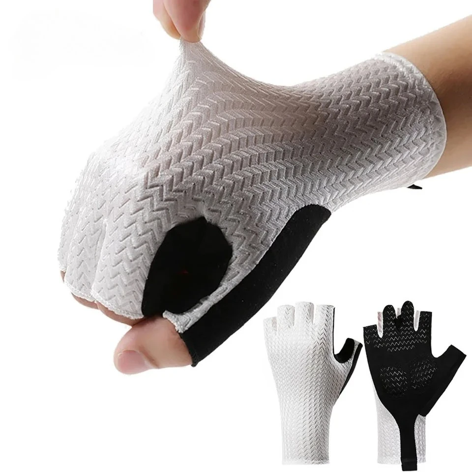 1 ペア M/L/XL 夏通気性ハーフフィンガーサイクリング - Cycling Gear Padding のレビューと価格