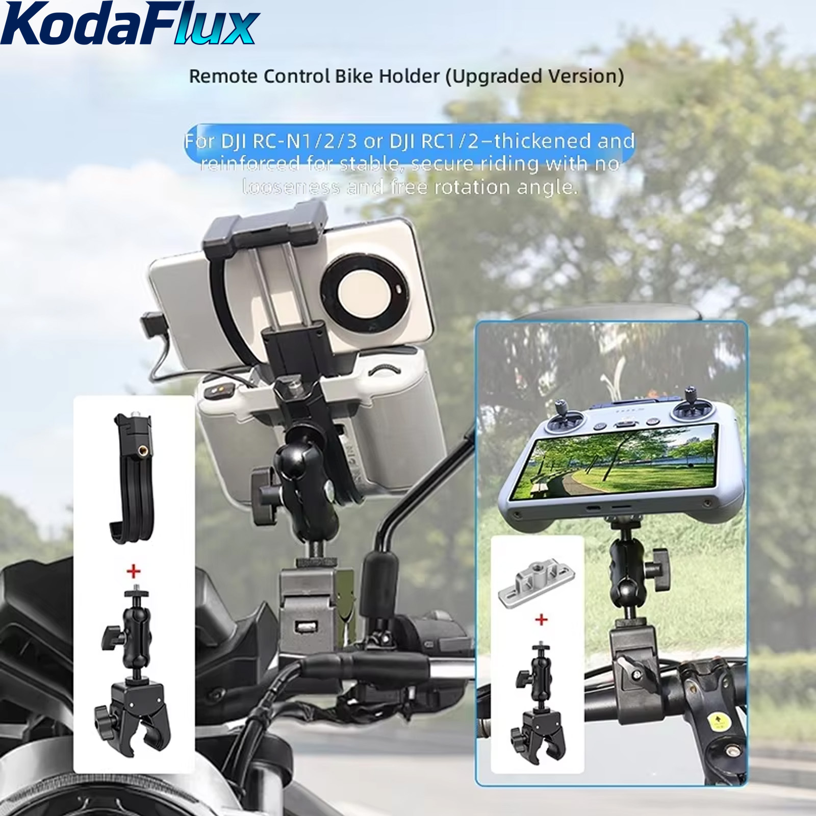 バイクオートバイハンドルバーマウント DJI RC 2 RC - Cycling Gear Material のレビューと価格