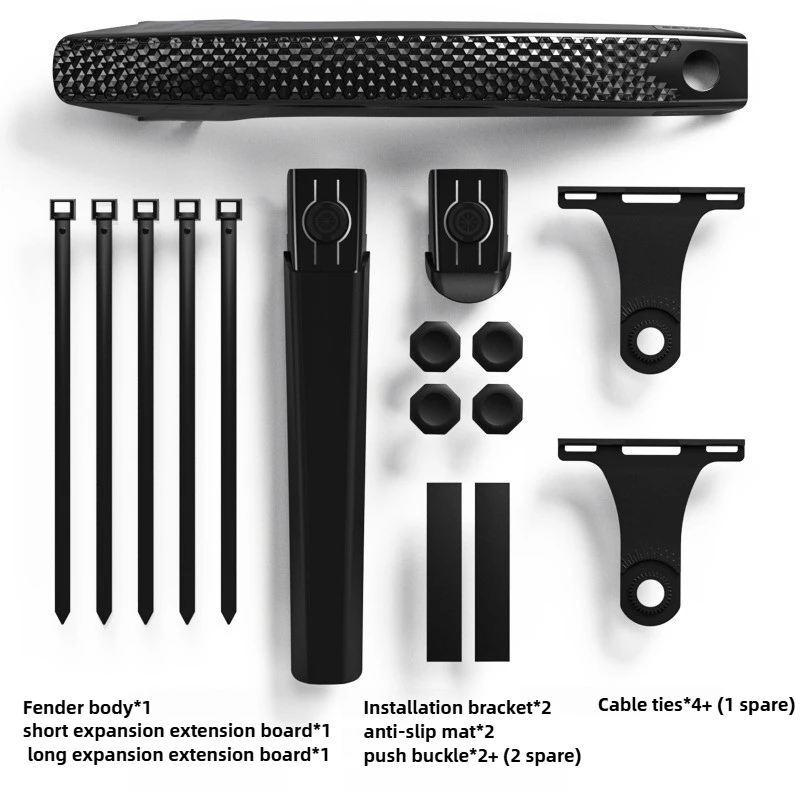 自転車クイックリリース拡張マッドガード フロントリアホイール - Bike Fender Set のレビューと価格