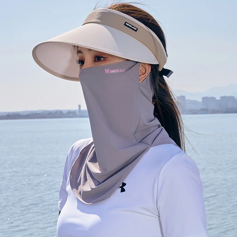 夏用UPF50アイスシルク日焼け止めフェイスマスク 男女兼用 - Cycling Face Mask のレビューと価格