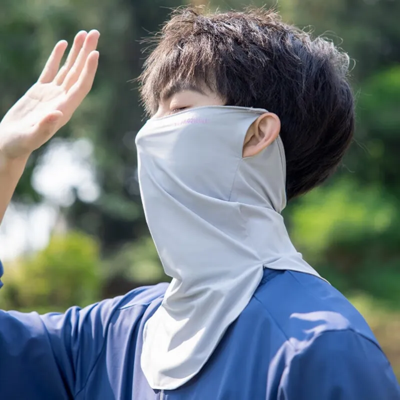 夏用UPF50アイスシルク日焼け止めフェイスマスク 男女兼用 - Cycling Face Mask のレビューと価格