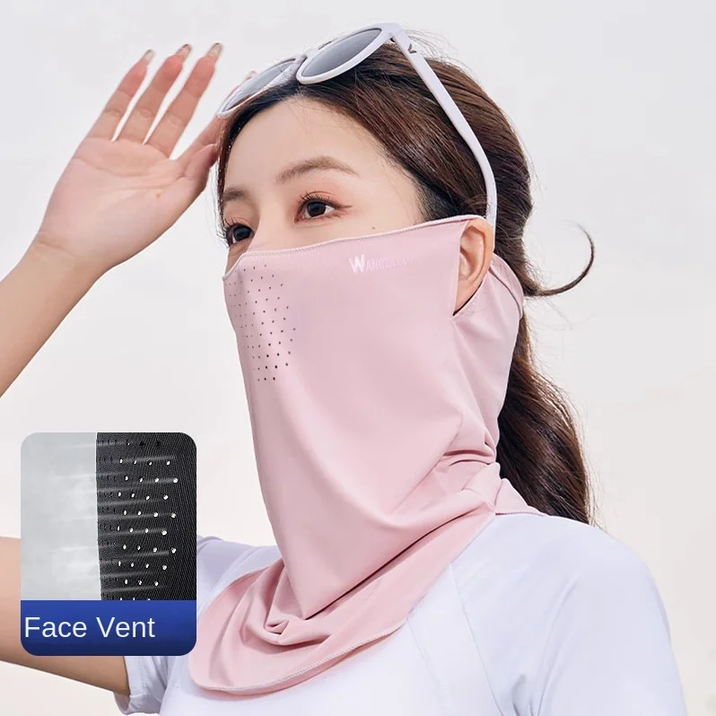 夏用UPF50アイスシルク日焼け止めフェイスマスク 男女兼用 - Cycling Face Mask のレビューと価格